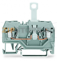 2-проводные клеммы с размыкателем; для DIN-рейки 35 x 15 и 35 x 7,5; 2,5 мм; CAGE CLAMP®; 2,50 mm; синие Wago 280-914