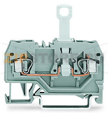 2-проводные клеммы с размыкателем; для DIN-рейки 35 x 15 и 35 x 7,5; 2,5 мм; CAGE CLAMP®; 2,50 mm; синие Wago 280-914 Примечание:Terminating Aluminum ConductorsWAGO spring clamp terminal blocks are suitable for solid aluminum conductors up to 4 mm?/12 AWG if WAGO “Alu-Plus” Contact Paste is used for termination.“Alu-Plus” Contact Paste Advantages:Automatically destroys the oxide film during clamping.Prevents fresh oxidation at the clamping point.Prevents electrolytic corrosion between aluminum and copper conductors (in the same terminal block).Provides long-term protection against corrosion....