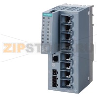 SCALANCE XC208G PoE Manageable Layer 2 IE PoE Switch; IEC 62443-4-2 certi- fied; 6x 10/100/1000 Mbps RJ45 PoE ports acc. to IEEE802.3at ; 2 ports of which according to IEEE802.3bt; 2x 10/100/1000 Mbps RJ45;  PoE support for 54 V DC infeed; 240 W PoE power