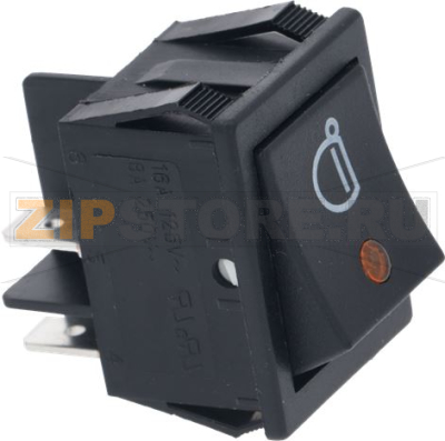 INTERRUTTORE BIPOLARE NERO 16A 250V 