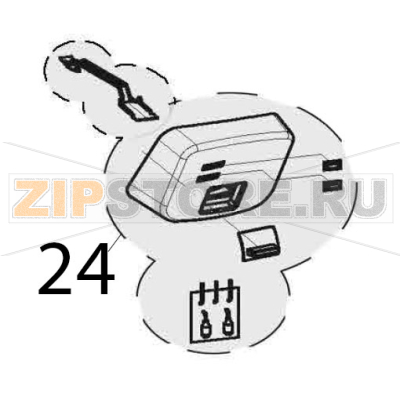Main switch Bartscher CFXB-138-195 Main switch Bartscher CFXB-138-195Запчасть на деталировке под номером: 24
