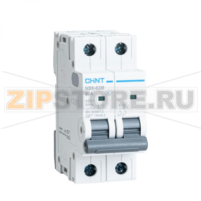 Выключатель автоматический 1 А, 10 кА, 2 полюса Chint NB8-63M 