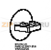 Nylon lid PA66 V2 grey Ø16 Unox XFT 133