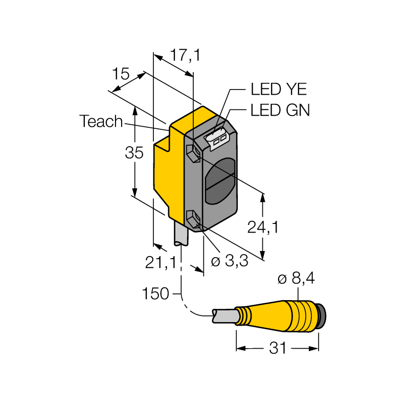 Датчик фотоэлектрический Turck QS18EP6DBQ 
