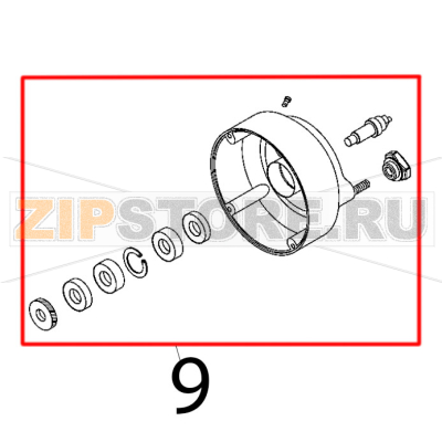 Calotte assembly Fimar 12/TS Calotte assembly Fimar 12/TSЗапчасть на деталировке под номером: 9