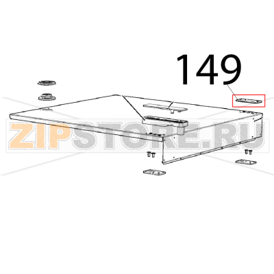 Holes blanking plate Unox XVC 205E Holes blanking plate Unox XVC 205EЗапчасть на деталировке под номером: 149