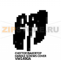 Cheftop/Bakertop handle screws cover Unox XB 893