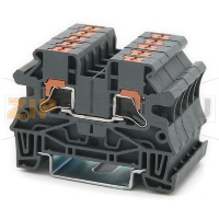 Клемма проходная Push-in, темно-серая CHIKU RPI 4