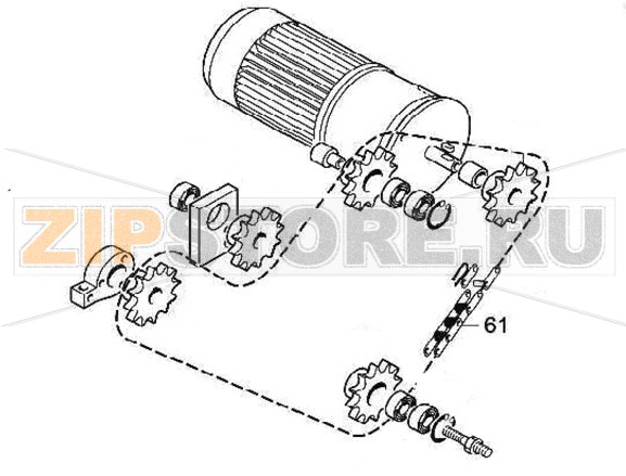 Цепь 3/8"x7/32" Fimar SI/420 Цепь 3/8"x7/32"&nbsp;для тестораскаточной машины Fimar&nbsp;SI/420Запчасть на&nbsp;деталировке&nbsp;под номером: 61Количество запчастей в комплекте: 1