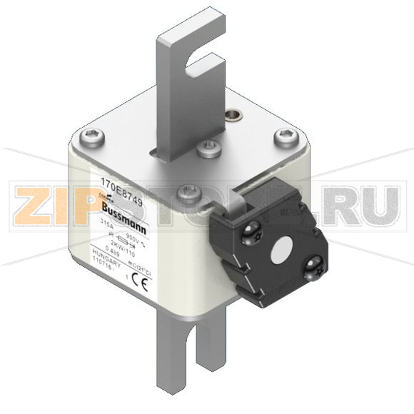 Предохранитель, 315 A, AC 900 В, 50 кА, DIN 2, aR, Индикатор типа К Eaton FUSE 315A 900V 2KW/110 AR 