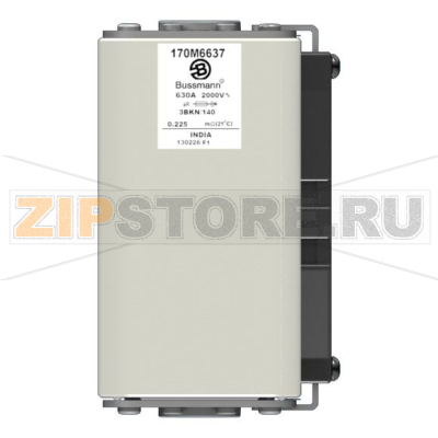 Предохранитель, 630 A, AC 2000 В, size 3, 74x96x143 мм, aR, IEC Eaton FUSE 630A 2000V 3BKN/140 