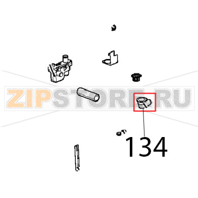 Curva per tubo di scarico Unox XVC 1005EP Curva per tubo di scarico Unox XVC 1005EPЗапчасть на деталировке под номером: 134