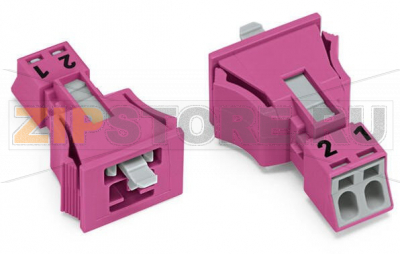 Защелкивающийся штекер; 2-пол.; Код. B; 1,50 mm; розовые Wago 890-792 Protected against mismating and maintenance-freePush-in CAGE CLAMP® spring pressure connection technology allows solid conductors to be simply pushed into a unit.Low profile with 4.4 mm pole spacingComponents can be clearly printed on and color-coded to meet custom requirements.When assembled, the installation connectors comply with IP40 and are suitable for easily accessible areas....
