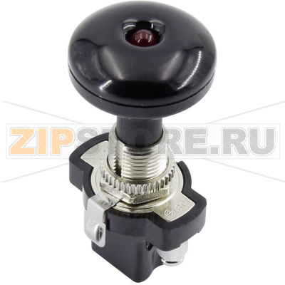 Кнопка автомобильная 12 В/DC, 10 А, 1 x выкл/вкл TRU Components TC-A3-30L 
