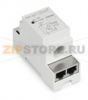 Блок формирования сигнала тока; Сигнал входного тока: 140 А пост. тока; Modbus RTU; Напряжение питания: 24 В пост. тока; Ширина модуля: 35 мм Wago 789-621 