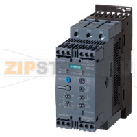 УСТРОЙСТВО ПЛАВНОГО ПУСКА SIRIUS, ТИПОРАЗМЕР S2, 72A, 37КВТ/400V, 40 ГРАД., НОМИНАЛЬНОЕ РАБОЧЕЕ НАПРЯЖЕНИЕ UE 200-480V AC, НОМИНАЛЬНОЕ НАПРЯЖЕНИЕ ЦЕПИ УПРАВЛЕНИЯ US 110-230V AC/DC , ВИНТОВЫЕ КЛЕММЫ Siemens 3RW4038-1BB14