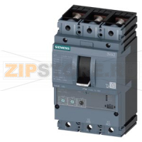 circuit breaker 3VA2 IEC frame 160 breaking capacity class  E Icu=200 kA @ 415 V 3-pole, line protection ETU320,  LI, In=160A overload protection Ir=63A ... 160A short circuit protection Ii=1,5...12 x In busbar connection Siemens 3VA2116-0HL32-0AA0