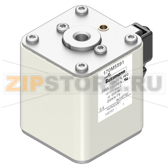 Предохранитель, 350 A, AC 1250 В, 100 кА, size 2, 61x77x75 мм, aR, IEC UL Eaton FUSE 350A 1250 