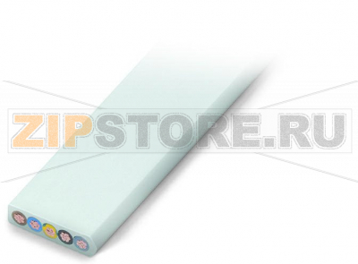 Плоский кабель; B2ca; 5G 10 мм; безгалогенные; 3L + N + PE; 0,6/1 кВ; 10,00 mm; светло-серые Wago 897-1052 