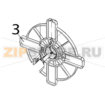 Supply holder Toshiba TEC B-852-TS12-QP Supply holder Toshiba TEC B-852-TS12-QPЗапчасть на деталировке под номером: 3