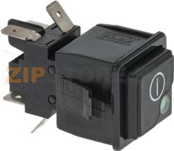 ЧЕРНЫЙ ДВУХПОЛЮСНЫЙ ПЕРЕКЛЮЧАТЕЛЬ РЕЖИМА &quot;LINEA&quot; 