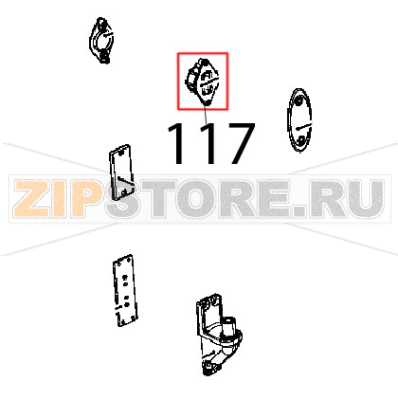 Left door spring latch CT BT Unox XB 895 Left door spring latch CT BT Unox XB 895Запчасть на деталировке под номером: 117