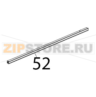 Listello quadro sup porta inox Unox XBC 804 Listello quadro sup porta inox Unox XBC 804Запчасть на деталировке под номером: 52