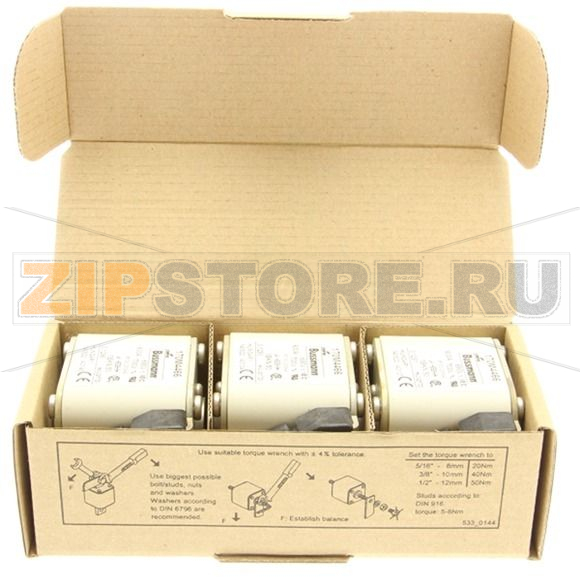 Предохранитель, 630 A, AC 690 В, 200 кА, size 1, aR, IEC UL Eaton FUSE 630A 690V 1*BKN/50 AR UC 
