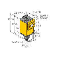 Датчик ультразвуковой Turck Q45UR3BA63CQ6K