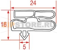 GUARNIZIONE AD INCASTRO 1695x570 mm