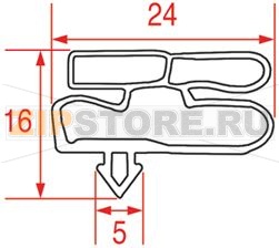 GUARNIZIONE AD INCASTRO 1695x570 mm 