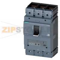 circuit breaker 3VA2 IEC frame 400 breaking capacity class  E Icu=200 kA @ 415 V 3-pole, line protection ETU330,  LIG, In=250A overload protection Ir=100A ... 250A short circuit protection Ii=1,5...12 x In ground fault protection Ig=0,2... 1 x In, tg=0,1/