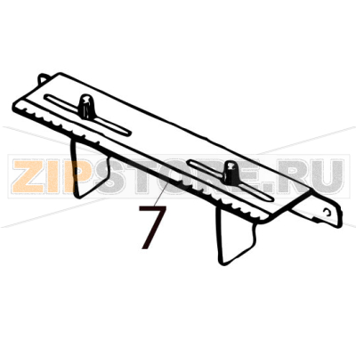 Fanfold paper guide Toshiba TEC B-SX4T-GS10/20-QQ-US Fanfold paper guide Toshiba TEC B-SX4T-GS10/20-QQ-USЗапчасть на деталировке под номером: 7