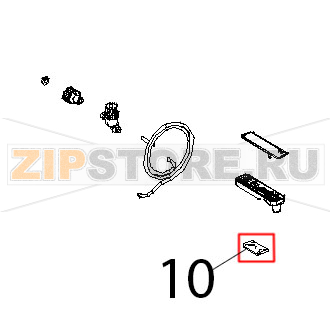 Controstaffa zincata porta C.T. Unox XBC 815G Controstaffa zincata porta C.T. Unox XBC 815GЗапчасть на деталировке под номером: 10