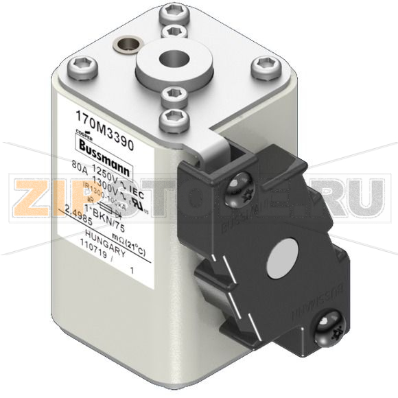Предохранитель, 80 A, AC 1250 В, 100 кА, size 1, 45x59x75 мм, aR, IEC UL Eaton FUSE 80A 1250V 