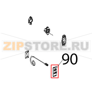 Piastrina supporto microporta magnetico Unox XBC 815G Piastrina supporto microporta magnetico Unox XBC 815GЗапчасть на деталировке под номером: 90