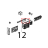 Clip di fissaggio per teleruttori Unox XBC 905
