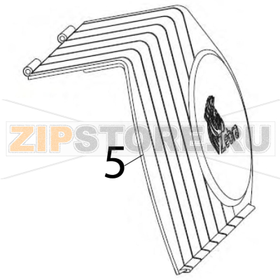 Media door quick release Zebra S600 Media door quick release Zebra S600Запчасть на деталировке под номером: 5