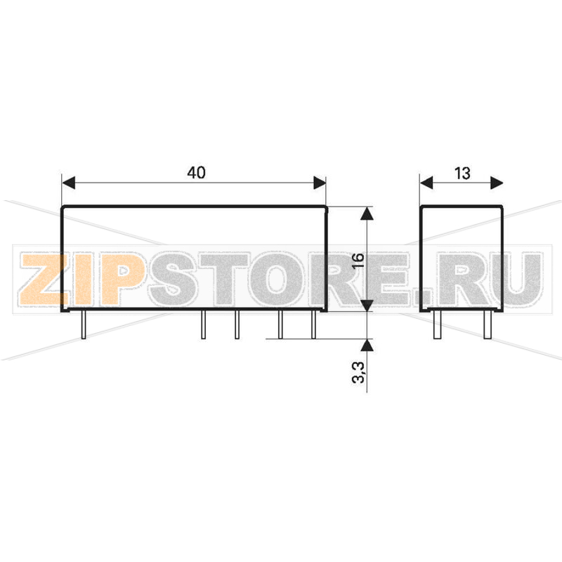 Реле электромагнитное 24 В/DC, 8 А, 1 шт TE Connectivity 3-1415055-1 