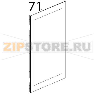 Vetro esterno ser. 757x1467x5 Unox XBC 905 Vetro esterno ser. 757x1467x5 Unox XBC 905Запчасть на деталировке под номером: 71