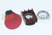 Pilztaster Einbaumass  22mm rot