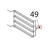 Nottolino M6x12.5, con taglio ott. crom. ferma griglie x Unox XF 193