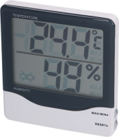ЦИФРОВОЙ ТЕРМОГИГРОМЕТР -10+60°C БЕЛЫЙ