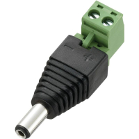 Штекер низковольтный 2.1 мм, 5.5 мм, 1 шт TRU Components 716347
