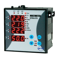 Анализатор качества электроэнергии 230 В/AC, 1 фаза, 3 фазы Entes EPM-07S-96