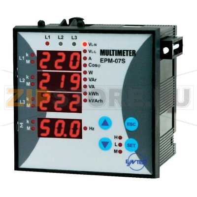 Анализатор качества электроэнергии 230 В/AC, 1 фаза, 3 фазы Entes EPM-07S-96 