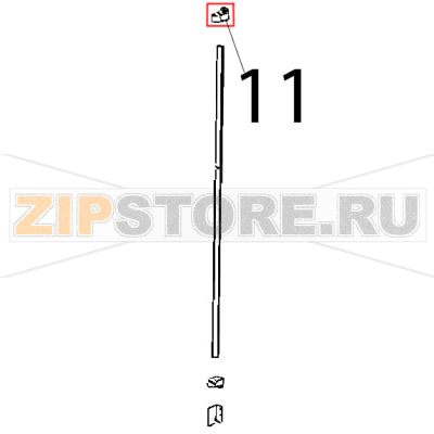 Supporto inf barra LED Unox XBC 1005E Supporto inf barra LED Unox XBC 1005EЗапчасть на деталировке под номером: 11