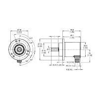 Энкодер абсолютный, многооборотный Turck REM-E-121T10C-9D38B-H1151