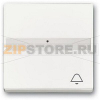 Клавиша выключателя с символом "Звонок", белый бархат ABB 2CKA001731A4004