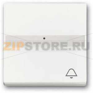 Клавиша выключателя с символом "Звонок", белый бархат ABB 2CKA001731A4004 